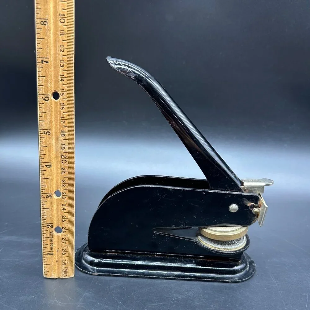 Vintage Corporate Seal Embosser Controlled Air Water Equipment Missouri Office D